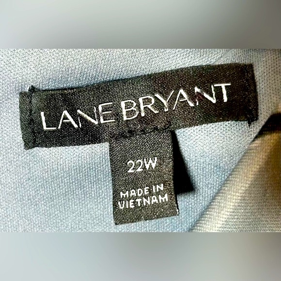 Lane Bryant V-Neck Floral Knee Length Fit & Flare Party Dress with Zipper, 22W - Picture 8 of 12